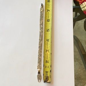 Swarovski bracelet silver tone.